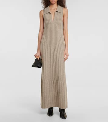 Giselle cashmere polo maxi dress | Khaite