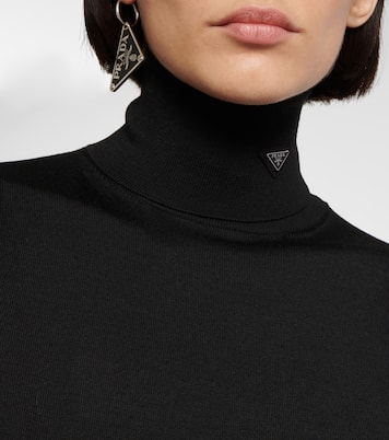 Robe midi en laine | Prada