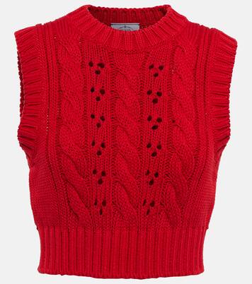 Cropped-Pullunder aus Strick | Prada
