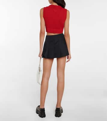 Cropped-Pullunder aus Strick | Prada