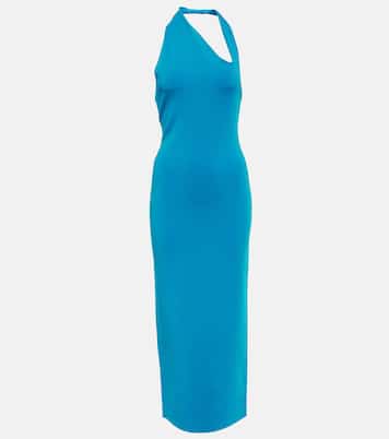 Abito midi con scollo all'americana e cut-out | Galvan