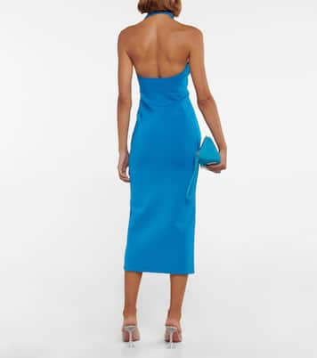 Abito midi con scollo all'americana e cut-out | Galvan