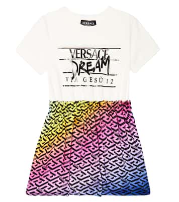 Abito chemisier con stampa | Versace Kids