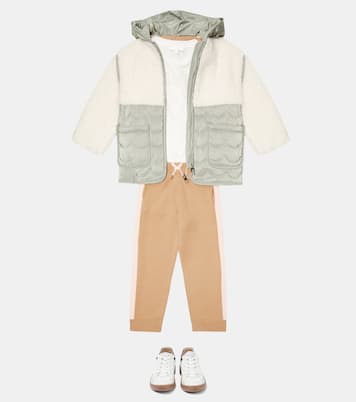 Chaqueta de pelo sintético con capucha | Chloé Kids