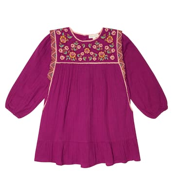 Besticktes Kleid Isatys aus Baumwolle | Louise Misha