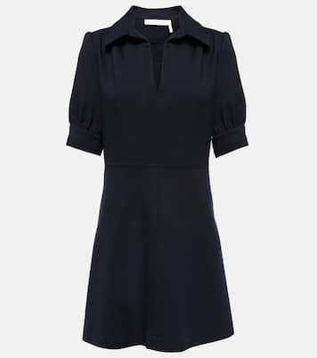 A-line cotton-blend minidress | See By Chloé
