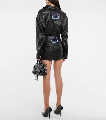 Mini-jupe en cuir | Off-White