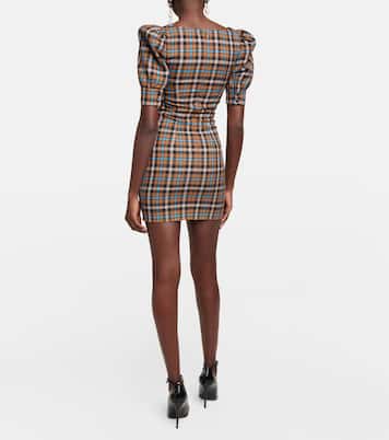 Checked wool minidress | Alessandra Rich
