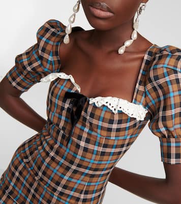 Checked wool minidress | Alessandra Rich