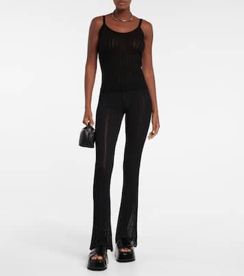 Giulio rIbbed-knit flared pants | Petar Petrov