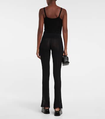 Giulio rIbbed-knit flared pants | Petar Petrov