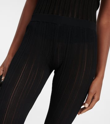 Giulio rIbbed-knit flared pants | Petar Petrov