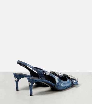 Escarpins en denim à ornements | Dolce&Gabbana