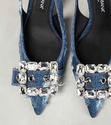 Escarpins en denim à ornements | Dolce&Gabbana