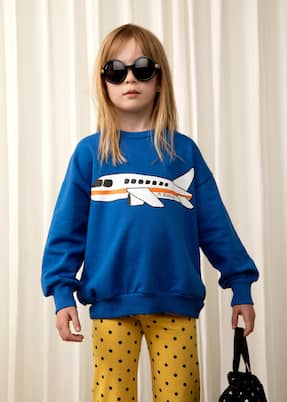 Sudadera Airplane en jersey de algodón | Mini Rodini