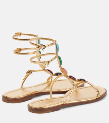 Sandali Shanti in pelle con decorazioni | Gianvito Rossi