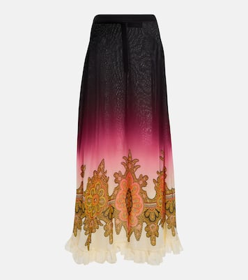 Printed silk maxi skirt | Etro