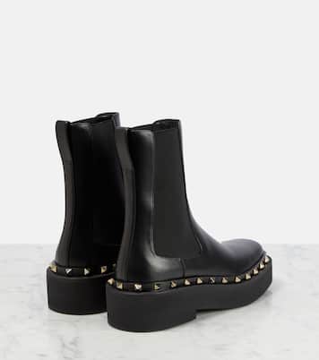 Rockstud leather Chelsea boots | Valentino Garavani