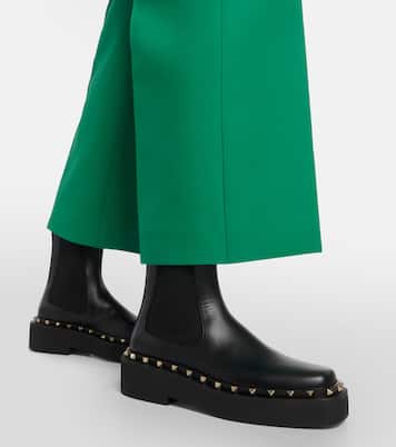 Rockstud leather Chelsea boots | Valentino Garavani