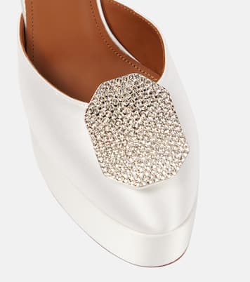 Terra embellished satin platform pumps | Malone Souliers