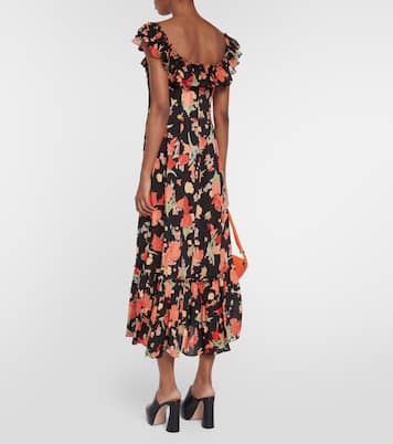 June square-neck midi dress | Rixo
