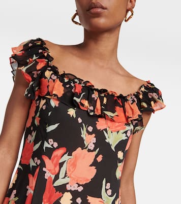 June square-neck midi dress | Rixo