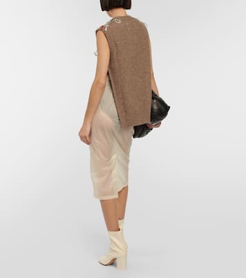 Chaleco en mezcla de lana en jacquard | Maison Margiela