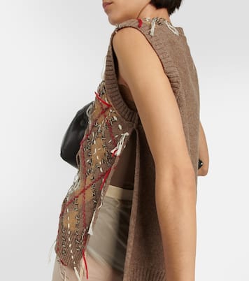 Chaleco en mezcla de lana en jacquard | Maison Margiela