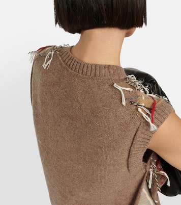 Chaleco en mezcla de lana en jacquard | Maison Margiela