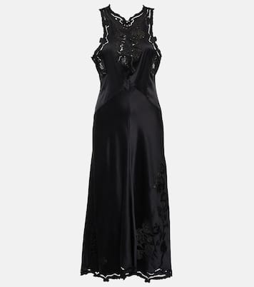 Jadel embroidered silk-blend midi dress | Isabel Marant