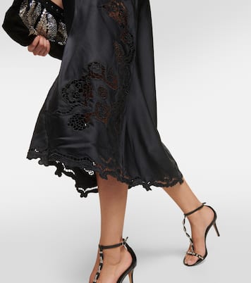 Jadel embroidered silk-blend midi dress | Isabel Marant