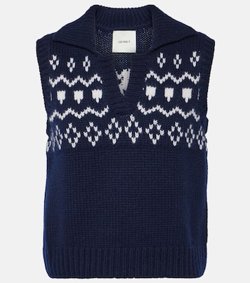 Remington Fair Isle cashmere vest | Lisa Yang