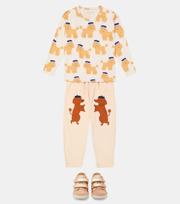 Tiny Poodle Barrel cotton sweatpants | Tinycottons