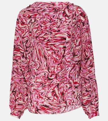 Blusa Tiphaine de seda estampada | Isabel Marant