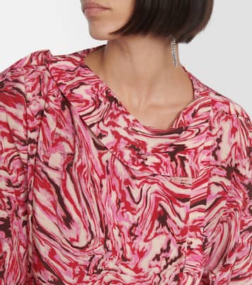 Blusa Tiphaine de seda estampada | Isabel Marant