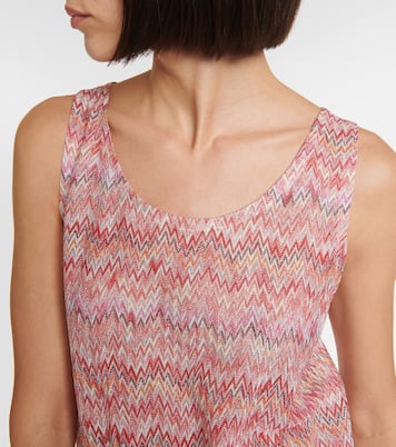 Tank top de punto metalizado en zigzag | Missoni
