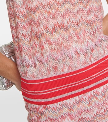 Tank top de punto metalizado en zigzag | Missoni