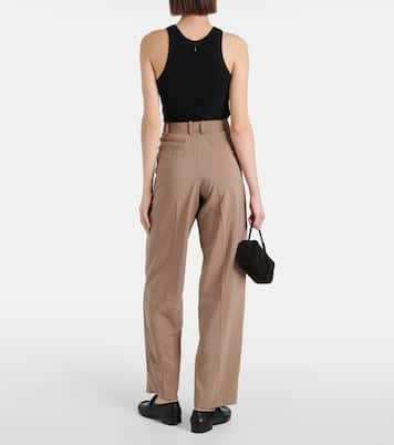Pantaloni regular in twill di misto seta | Joseph