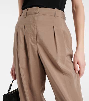 Pantaloni regular in twill di misto seta | Joseph