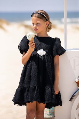 Ruffled lace dress | Patachou