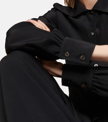 Camicia Conan in crêpe de chine di seta | The Row