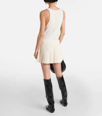 Minigonna Blake in twill gessato | The Frankie Shop