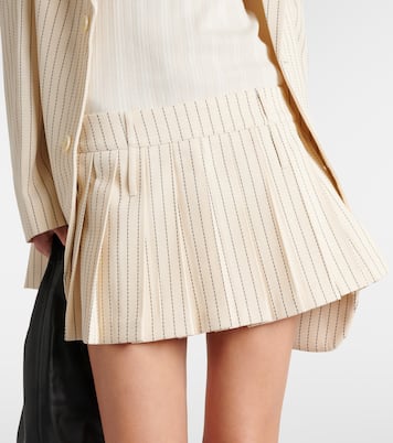 Minigonna Blake in twill gessato | The Frankie Shop