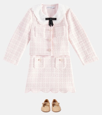 Chaqueta de bouclé con encaje | Self-Portrait Kids