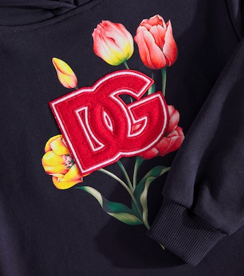 Abito in misto cotone con cappuccio | Dolce&Gabbana Kids