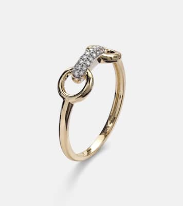 Bague Bridle en or 14 ct et diamants | Stone and Strand