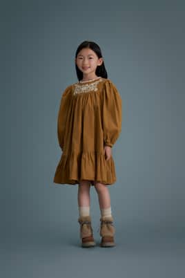 Vestido Alida de pana de algodón | C'era Una Volta