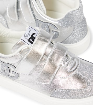 Sneakers DG Original aus Metallic-Leder | Dolce&Gabbana Kids