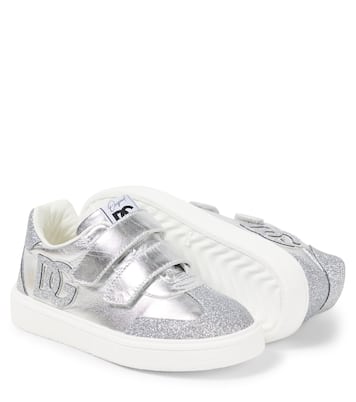 Sneakers DG Original aus Metallic-Leder | Dolce&Gabbana Kids