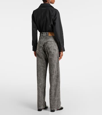 Jeans a gamba larga e vita alta | MM6 Maison Margiela